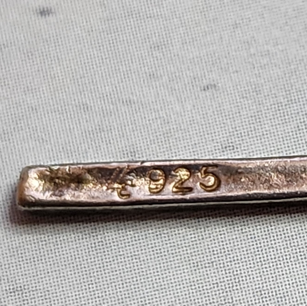 Vintage Signed Sterling Silver Cross Charm - Picture 3 of 5
